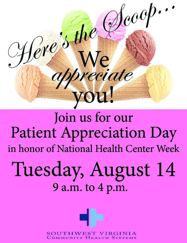 Patient Appreciation Day Southwest Virginia Community Health Systems