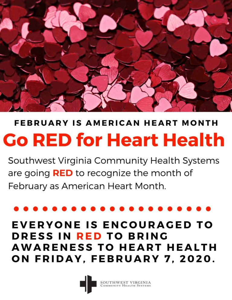 February is American Heart Month Flyer Southwest Virginia Community