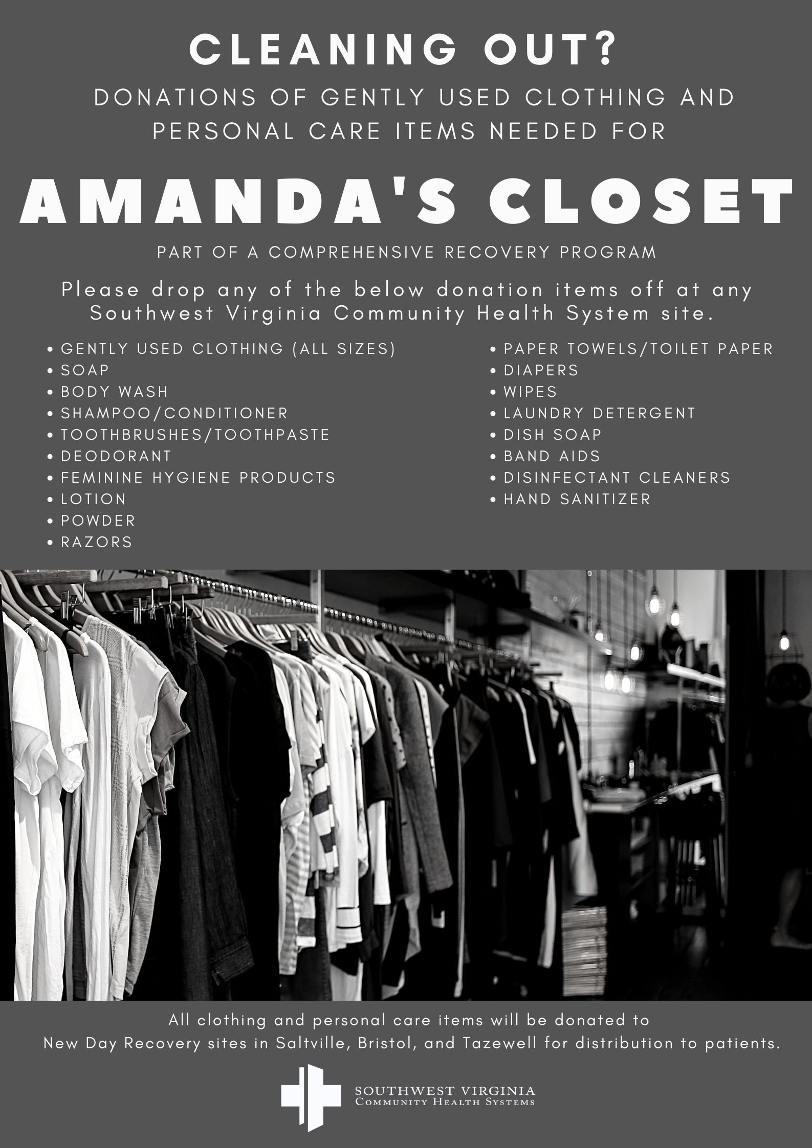 SVCHS' New Day Recovery Sites Begin Amanda's Closet - Southwest
