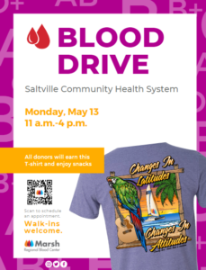 Southwest Virginia Community Health Systems Hosting Blood Drive at Saltville Community Health Center