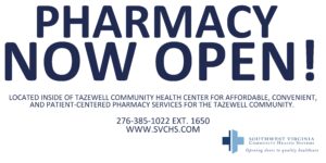 Tazewell Community Health Center Pharmacy Now Open